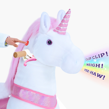 PonyCycle® Cavallo con ruote - Pink Unicorn (4-8A)