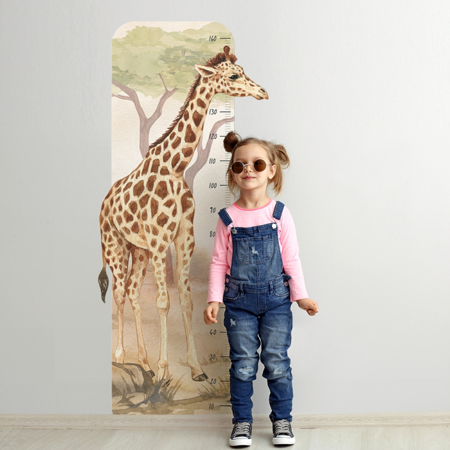 Immagine di Yokodesign®  Adesivo da parete metro Safari Giraffe
