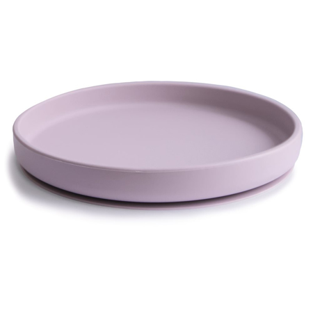 Mushie® Piatto in silicone con ventosa Soft Lilac