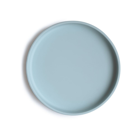 Immagine di Mushie® Piatto in silicone con ventosa Powder Blue