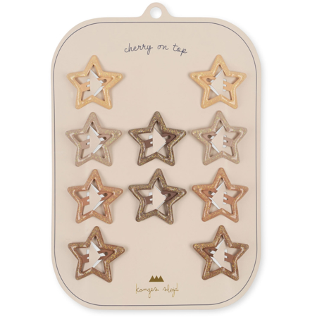 Immagine di Konges Sløjd® Mollette 10 pezzi Star Glitter Rosie Shade