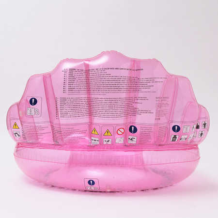 Immagine di SunnyLife® Salvagente gonfiabile per bambini e adulti Luxe Shell Bubblegum