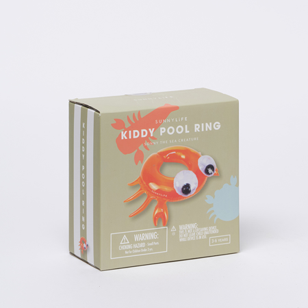 SunnyLife® Salvagente gonfiabile per bambini Sonny the Sea Creature Neon Orange