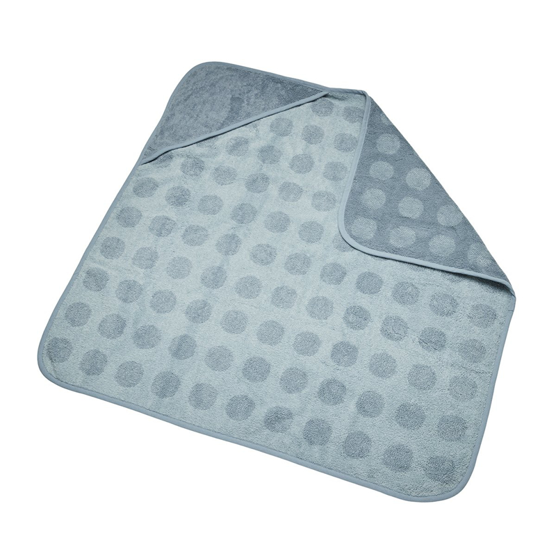 Immagine di Leander® Asciugamano in cotone con cappuccio Blueberry 80x80