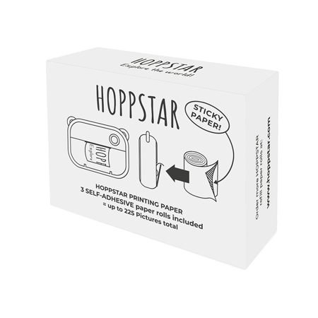 Immagine di Hoppstar® Rotoli di ricambio di carta termica autoadesiva per la stampa