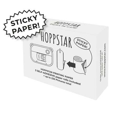Immagine di Hoppstar® Rotoli di ricambio di carta termica autoadesiva per la stampa