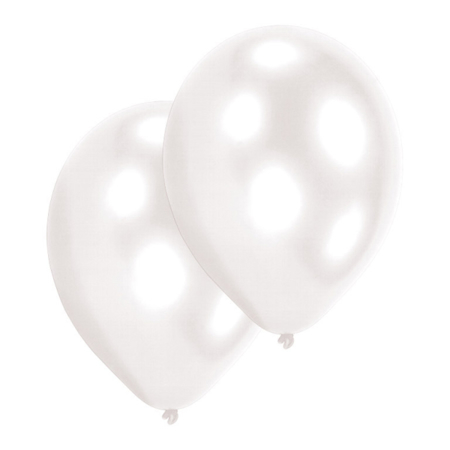 Immagine di Amscan® 10 palloncini in lattice  27,5 cm Pearl White