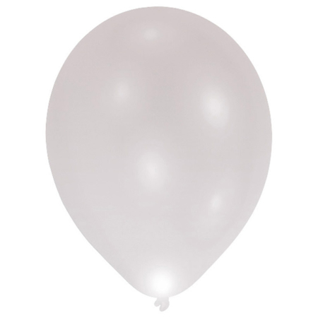 Immagine di Amscan® 5  palloncini con luce LED 27,5 cm Silver