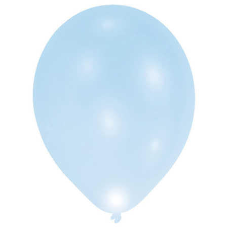 Immagine di Amscan® 5  palloncini con luce LED 27,5 cm Blue