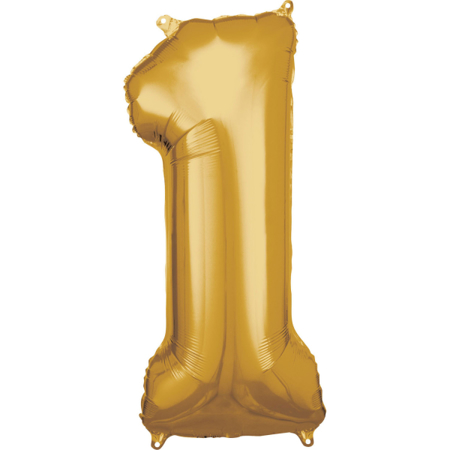 Amscan® Palloncino numero 1 (86 cm) Gold
