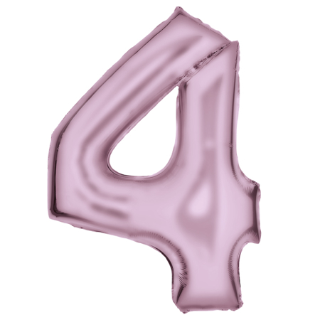 Amscan® Palloncino numero 4 (86 cm) Silk Lustre Pastel Pink
