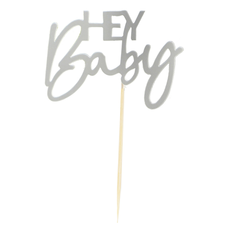 Immagine di Ginger Ray® Decorazione torta Hey Baby Sage
