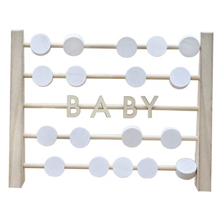 Ginger Ray® Abaco decorativo in legno Baby