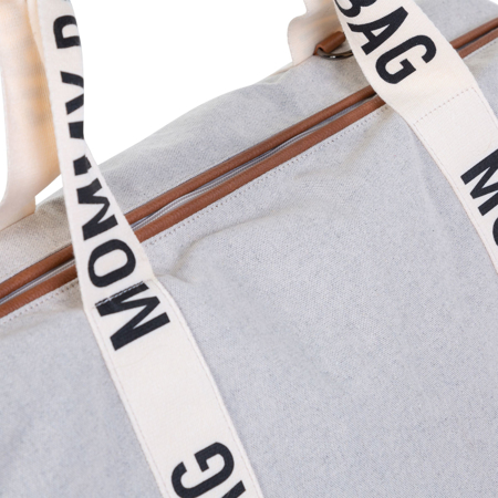 Immagine di Childhome® Borsa fasciatoio Mommy Bag Signature Canvas Off White