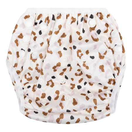 Immagine di Swim Essentials® Pannolino da bagno lavabile Kahki Leopard
