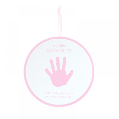 Immagine di Pearhead® Barattolo rotondo per impronta baby - Pink