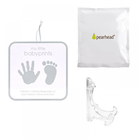 Pearhead® Impronta Babyprints manina e piedino- Grey