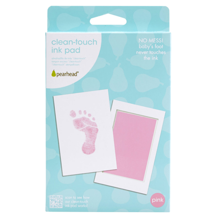 Pearhead® Clean-Touch Tampone inchiostro impronta piedino/mani Pink