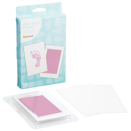 Immagine di Pearhead® Clean-Touch Tampone inchiostro impronta piedino/mani Pink