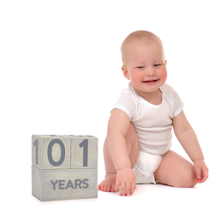 Immagine di Pearhead® Cubi età bambino in legno - Baby Age