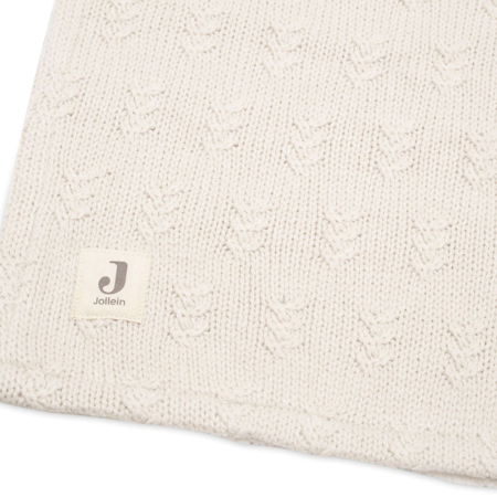 Immagine di Jollein® Coperta a maglia Grain Knit Oatmeal/Velvet 100x150