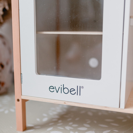 Immagine di Evibell® Cucina in legno per bambini PRO con accessori Nature/White