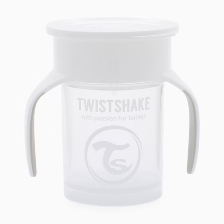 Twistshake® 360 Bicchiere per imparare a bere 230ml - White