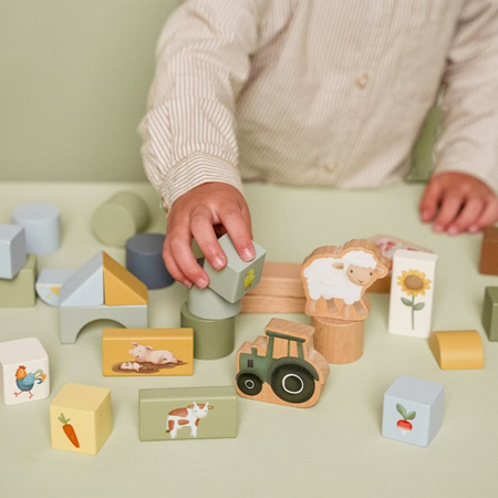 Little Dutch® Cubi da costruzione Little Farm