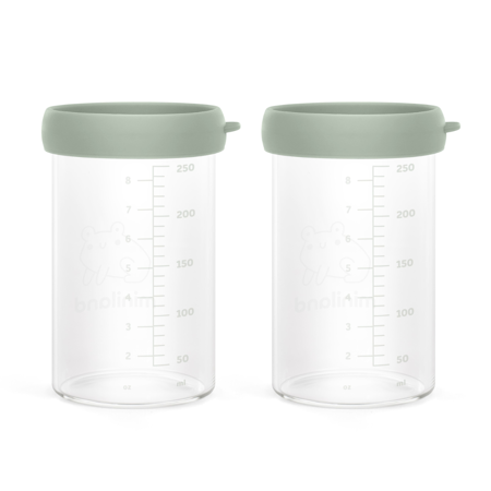 Immagine di Miniland® Set 2 recipienti in vetro 250ml Frog