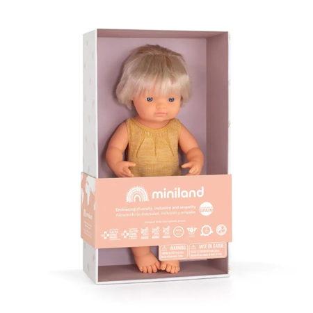 Immagine di Miniland® Bambola Caucasian con impianto uditivo 38 cm