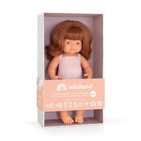 Immagine di Miniland® Neonato Redhead Girl 38cm Colourful