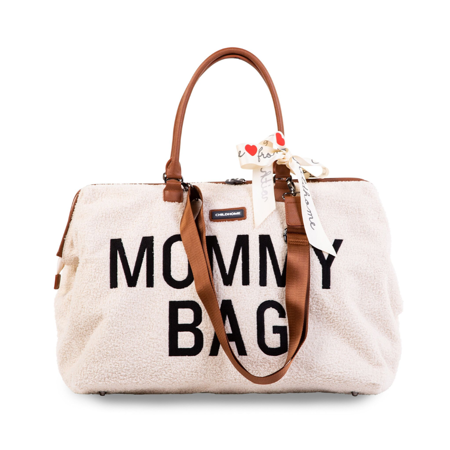 Childhome® Borsa fasciatoio Mommy Bag Teddy Off White