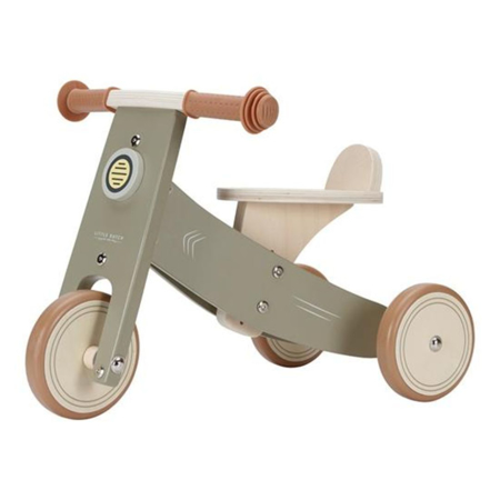 Immagine di Little Dutch® Triciclo in legno Olive (1-3 anni)