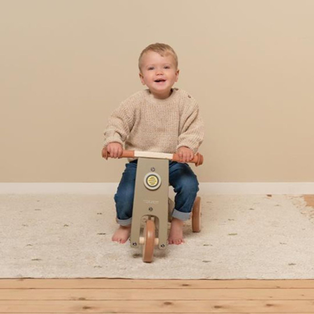 Immagine di Little Dutch® Triciclo in legno Olive (1-3 anni)