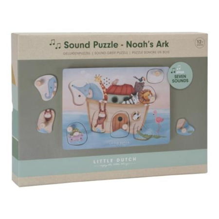 Immagine di Little Dutch® Puzzle Musicale in legno Noah’s Ark