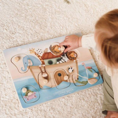 Immagine di Little Dutch® Puzzle Musicale in legno Noah’s Ark