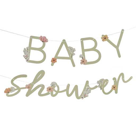 Immagine di Ginger Ray® Iscrizione appesa Baby Shower Floral 
