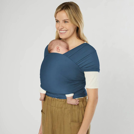 Ergobaby® Fascia porta bebè Aura Wrap Sustainable Knit Twilight Navy