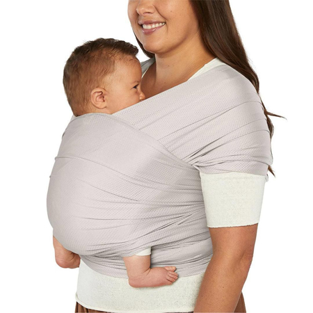 Immagine di Ergobaby® Fascia porta bebè Aura Wrap Sustainable MESH Soft Grey