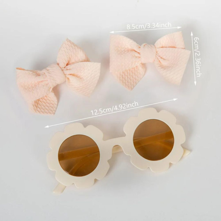 Immagine di Evitas due mollette & occhiali da sole Flower Pink