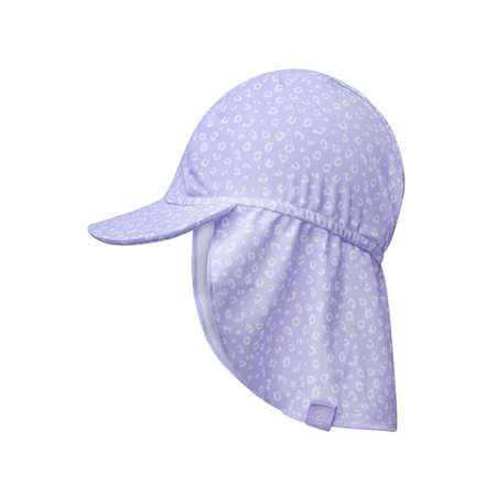 Immagine di Swim Essentials® Cappello con protezione UV con protezione estesa per il collo Lila Panterprint