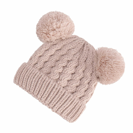 Cappello invernale Pompoms (0-3 anni) Nude
